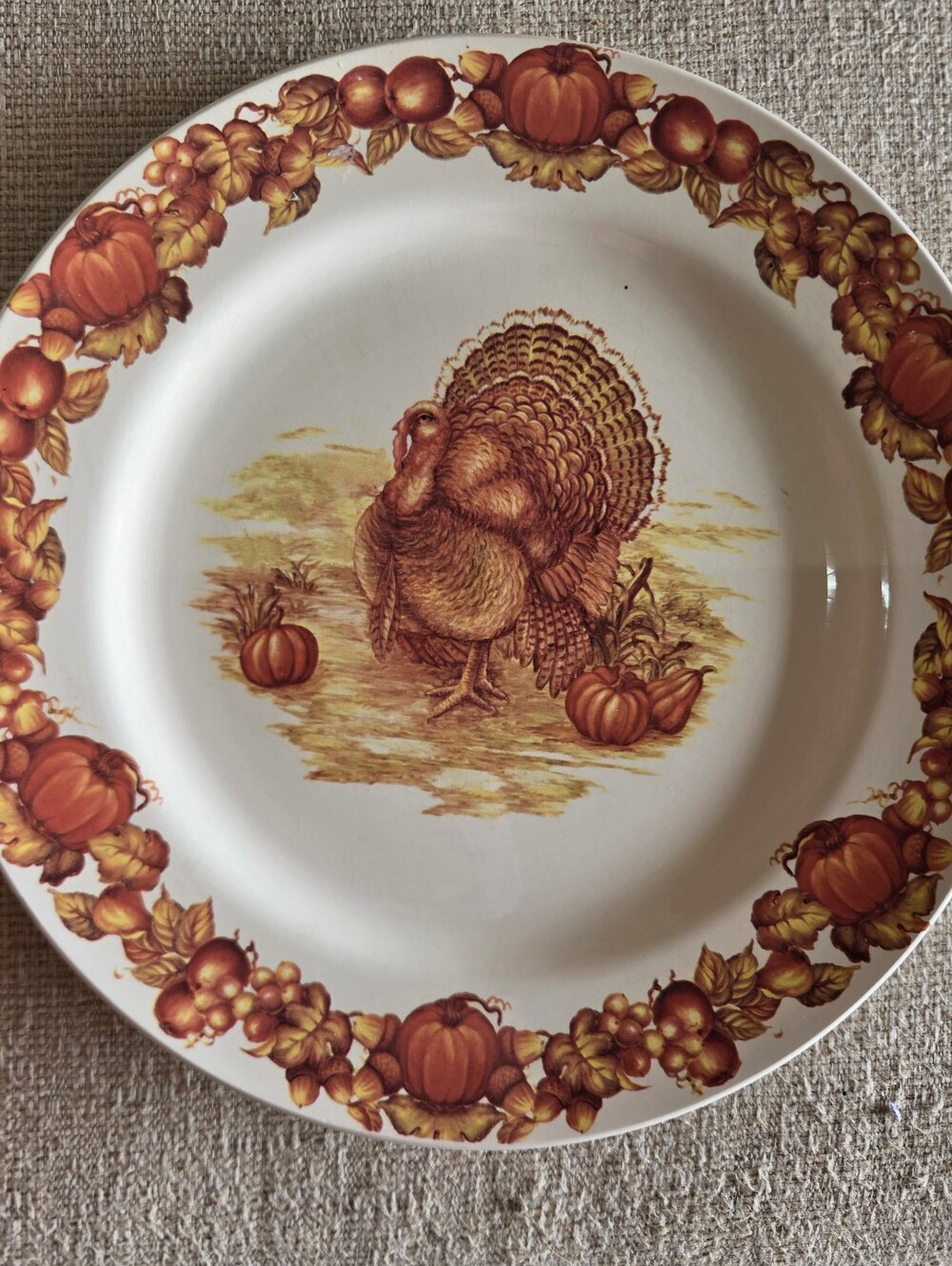Cracker Barrel "Thanksgiving Traditions" 11.5" Dinner Plate